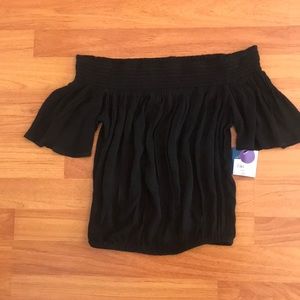 Black off the shoulder top top